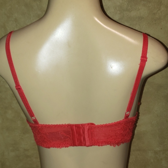 Heidi Klum Natural Lift Lace Red Bra Size M. Condi - Picture 3 of 3